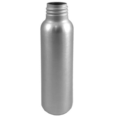 A 250ml metal silver aluminium bullet-shaped water bottle with a screw cap.