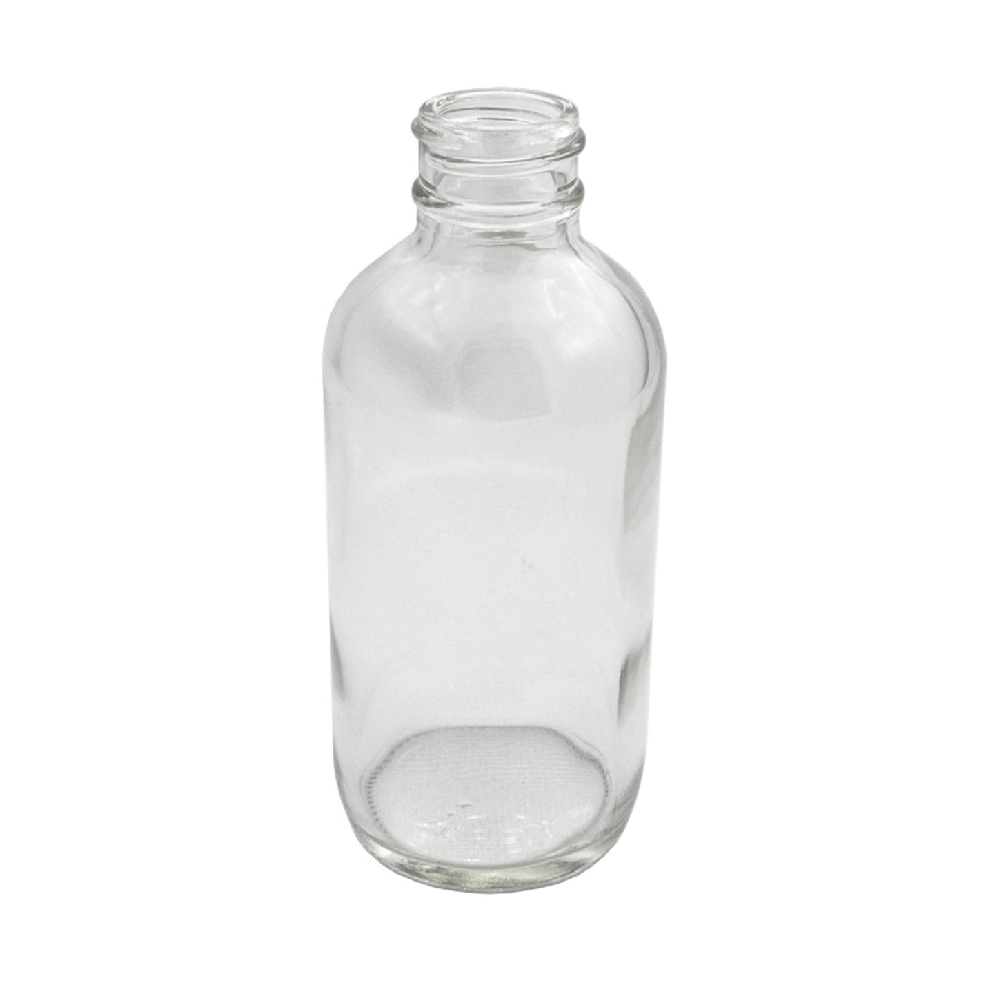 Bouteille Boston ronde en verre transparent de 12 cl (4 oz) | SKU : BSB-152