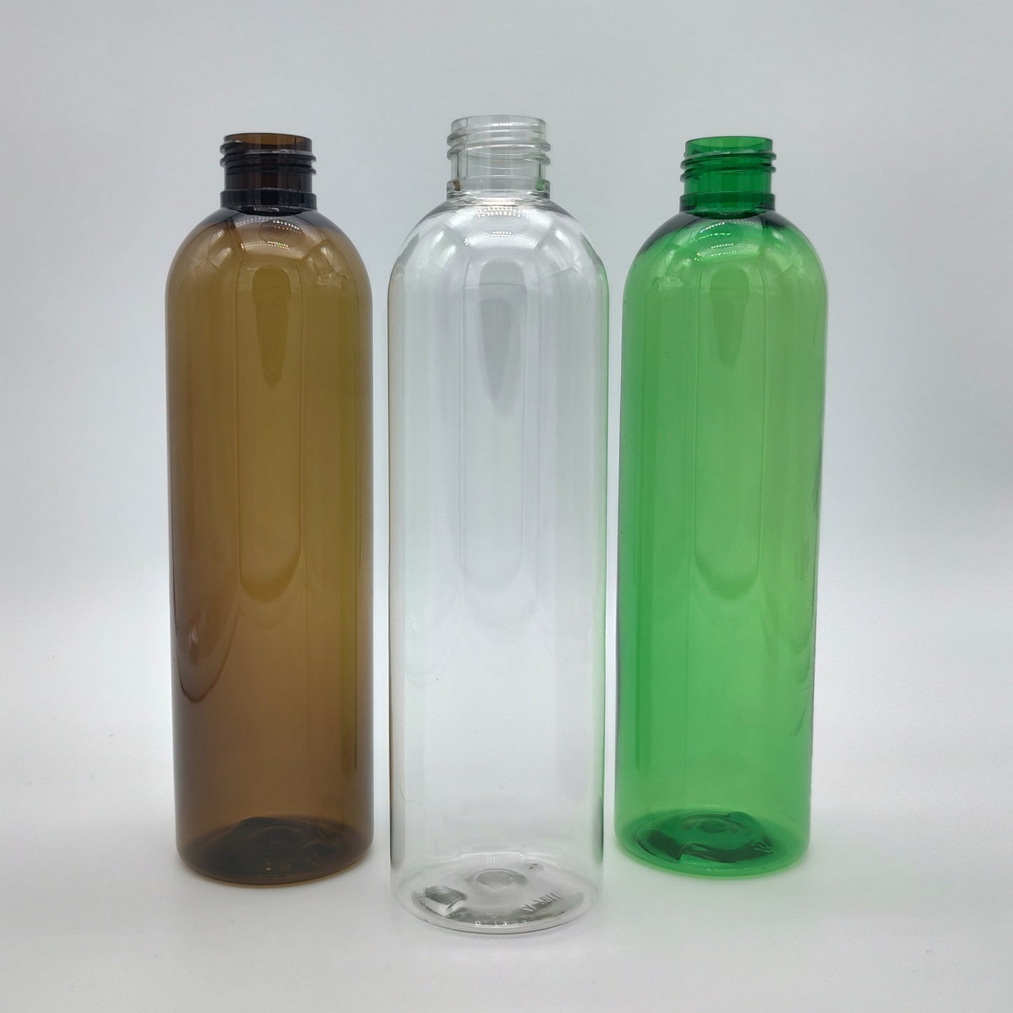 10oz Green PET Bullet/Cosmo Round Bottle 24/410 | SKU: BSB-219