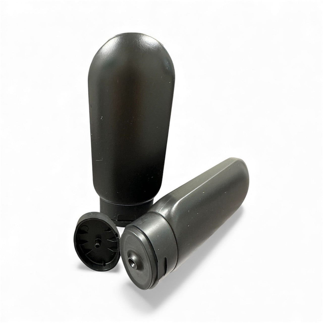 4oz Black HDPE Gemini Bottle With Black Snap Cap   SKU:BSB-230