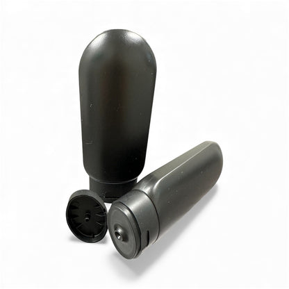 4oz Black HDPE Gemini Bottle With Black Snap Cap | SKU: BSB-230
