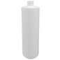 16oz (500ml) White HDPE Cylinder 24/410   SKU:BSB-104