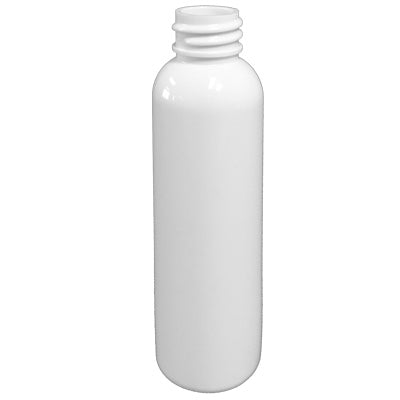 2oz White PET Cosmo Round Bullet Bottle 20/410 | SKU:BSB-045