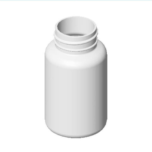 150ml White HDPE Pharma Round 38/400 | SKU: BSB-058