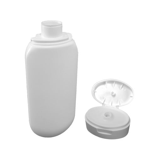 Bouteille Gemini en PEHD blanc de 2 oz avec bouchon à pression blanc SKU:BSB-085