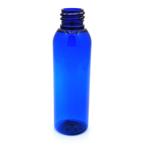 4oz Cobalt Blue PET Bullet Cosmo Round 20/410   SKU:BSB-122