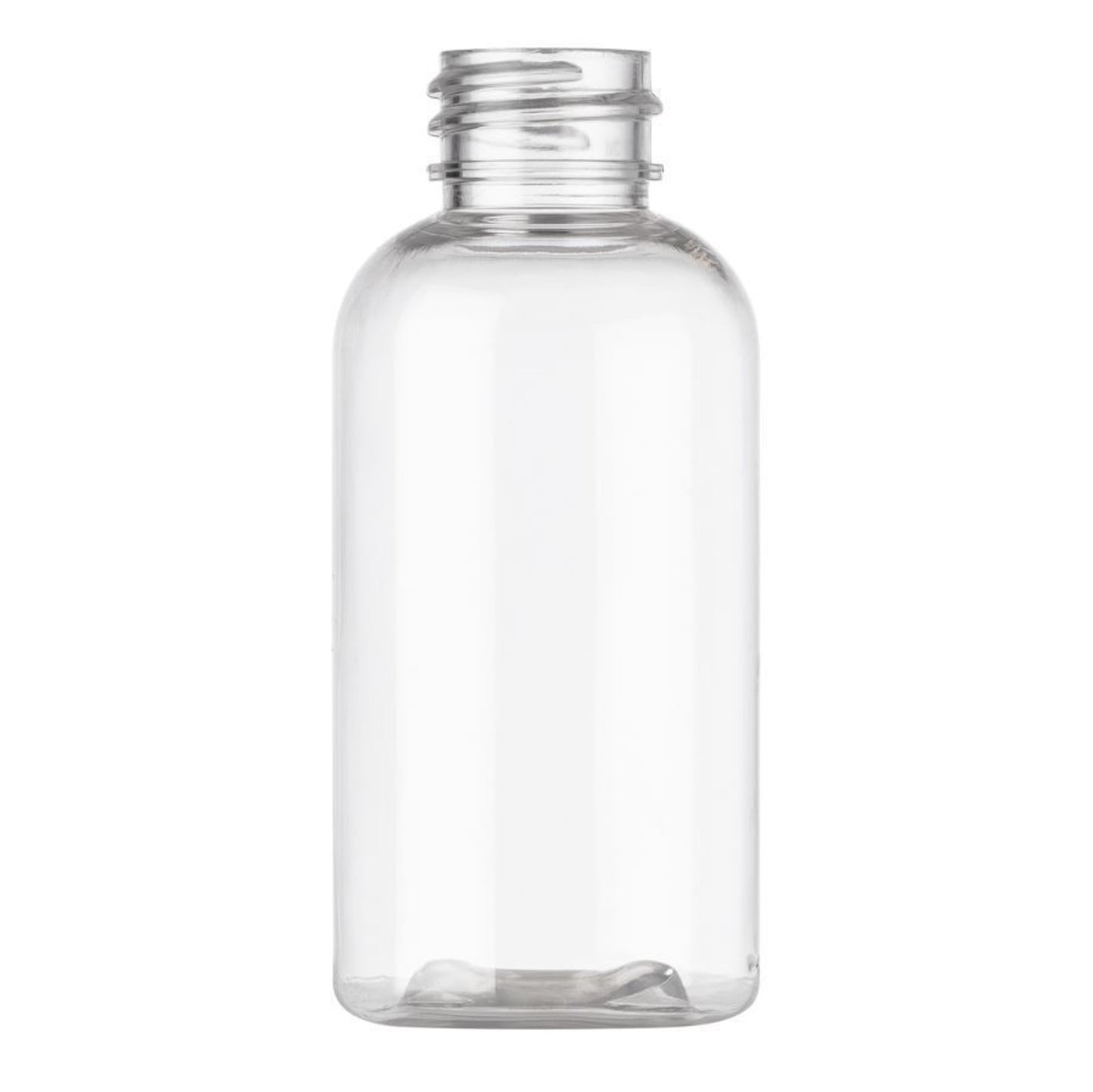 Bouteille ronde Boston PET transparente de 2 oz 20/410 SKU:BSB-160