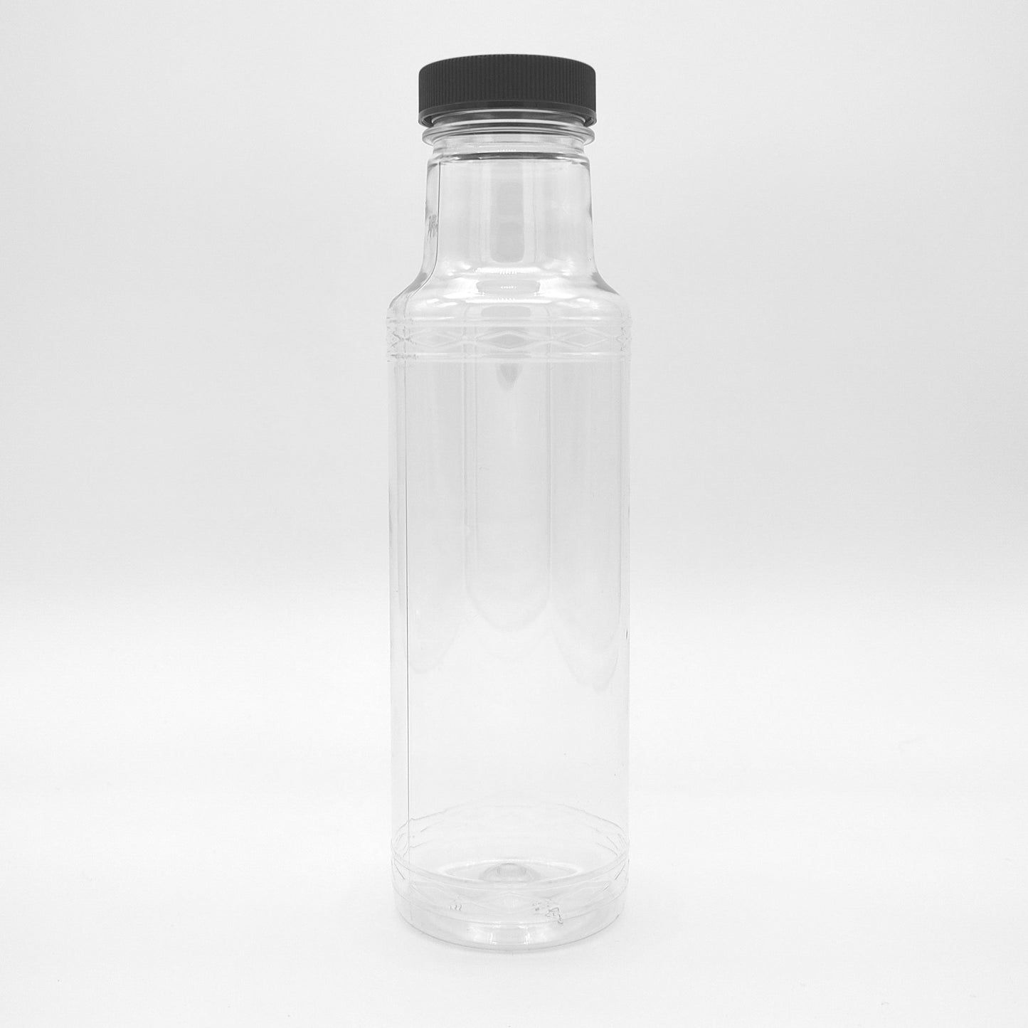 12oz Clear PET Parker Juice and Beverage Bottle with 38/400 Lined Cap  | SKU: BSB-209