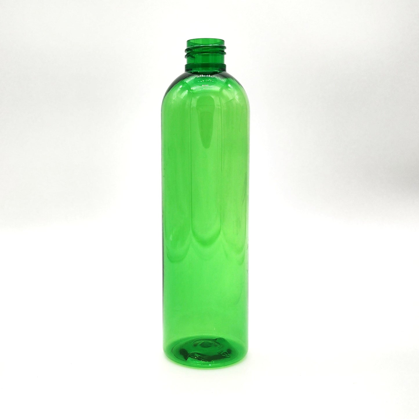 10oz Green PET Bullet/Cosmo Round Bottle 24/410 | SKU: BSB-219