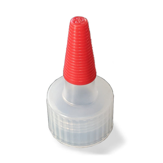 24/410 Natural Spout Cap with Red Tip   SKU:BSC-089