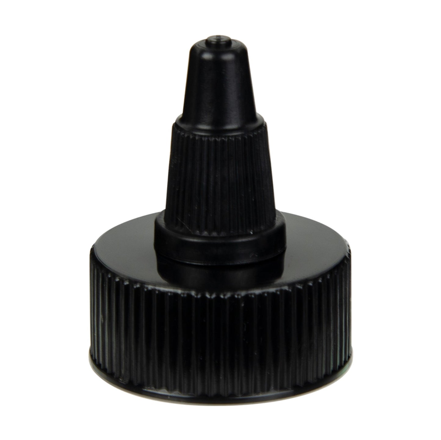 24/410 Black Twist Open Cap With Gasket Liner   SKU:BSC-095