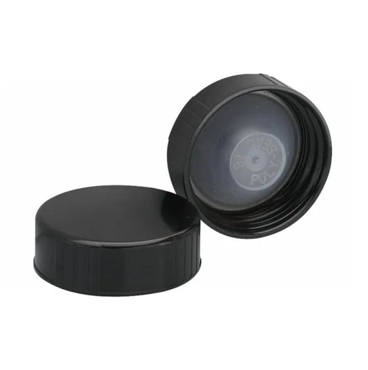 24/400 Black Phenolic Cap With Cone Liner   SKU:BSC-178