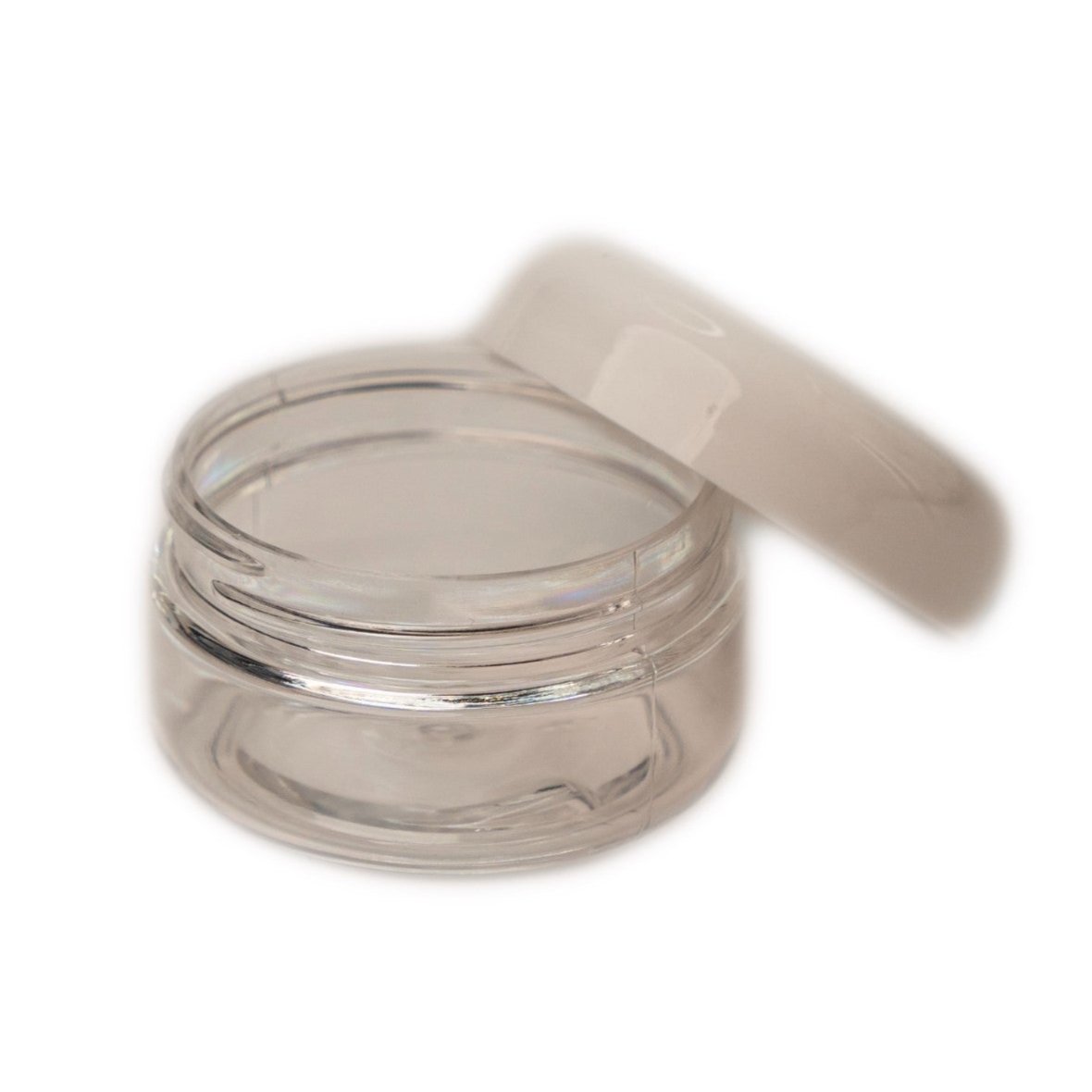 Pot en PET transparent 58/400 de 2 oz avec bouchon | SKU: BSJ-012