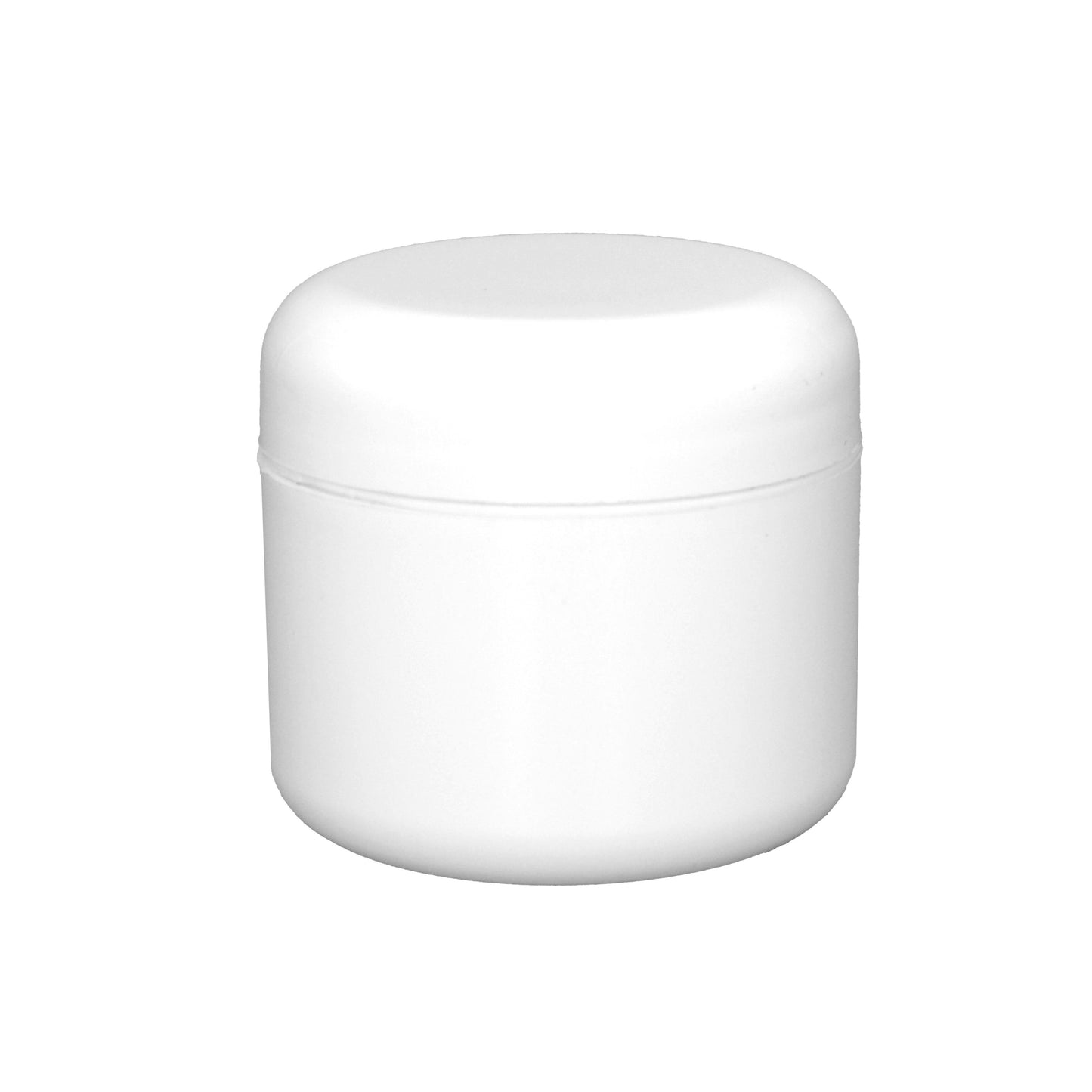 4oz White PP Double Wall Round Base Jar with 70/400 Dome Cap | SKU:BSJ-019