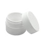 Pot en PP blanc 1/4 oz 33/400 avec bouchon blanc SKU:BSJ-021