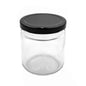 375ml / 500g Clear Glass Short Jar with 70TW Metal Cap | SKU: BSJ-023