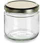 375ml / 500g Clear Glass Short Jar with 70TW Metal Cap | SKU: BSJ-023