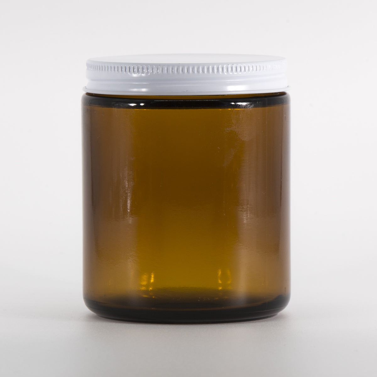 8oz Amber Glass Candle Jar with 70/400 Metal Lid | SKU: BSJ-034 ...