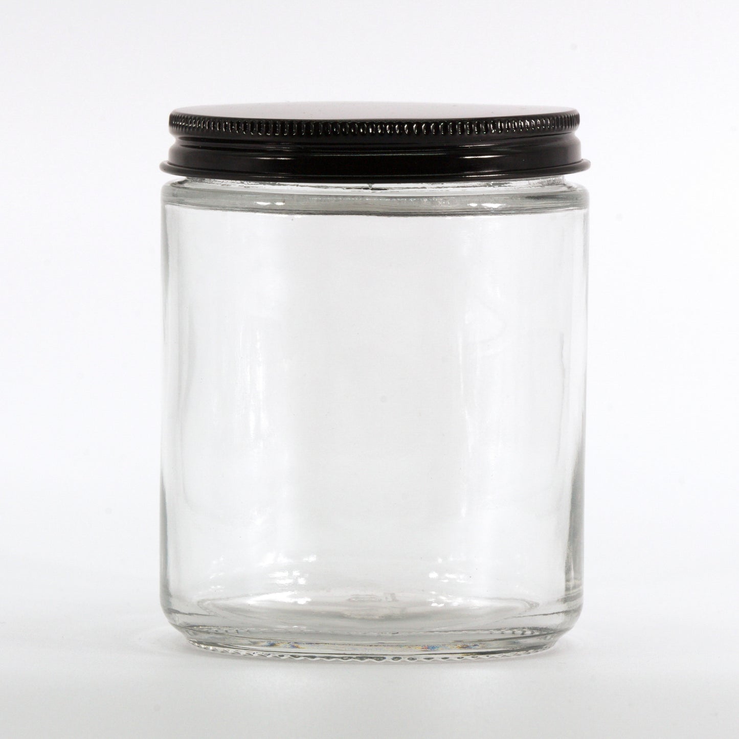 8oz Clear Glass Candle Jar with 70/400 Metal Lid | SKU: BSJ-036