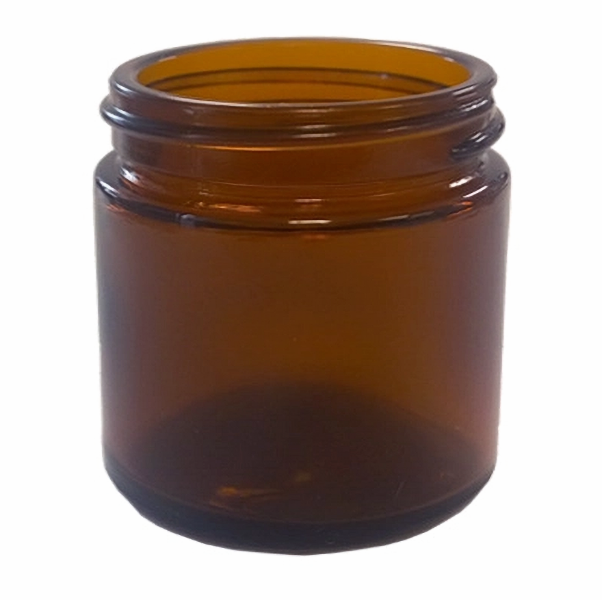 1oz Amber Glass Jar 48/400 | SKU: BSJ-040