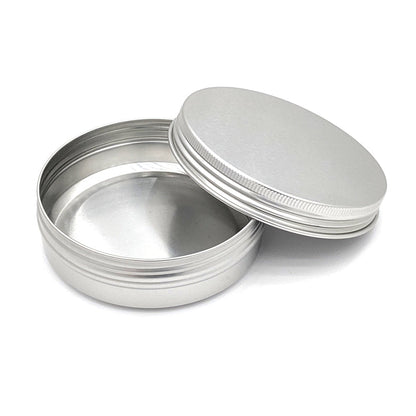 50gr Metal Silver Screw Tin   SKU:BSJ-053