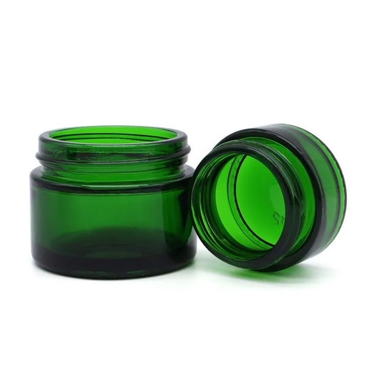 Pot en verre vert 1oz 48/400 SKU: BSJ-097