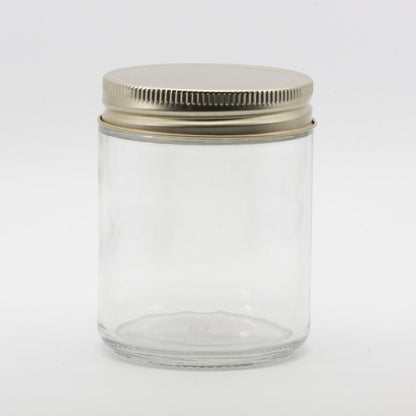 Bocal en verre transparent de 8 oz 70/400 SKU:BSJ-036