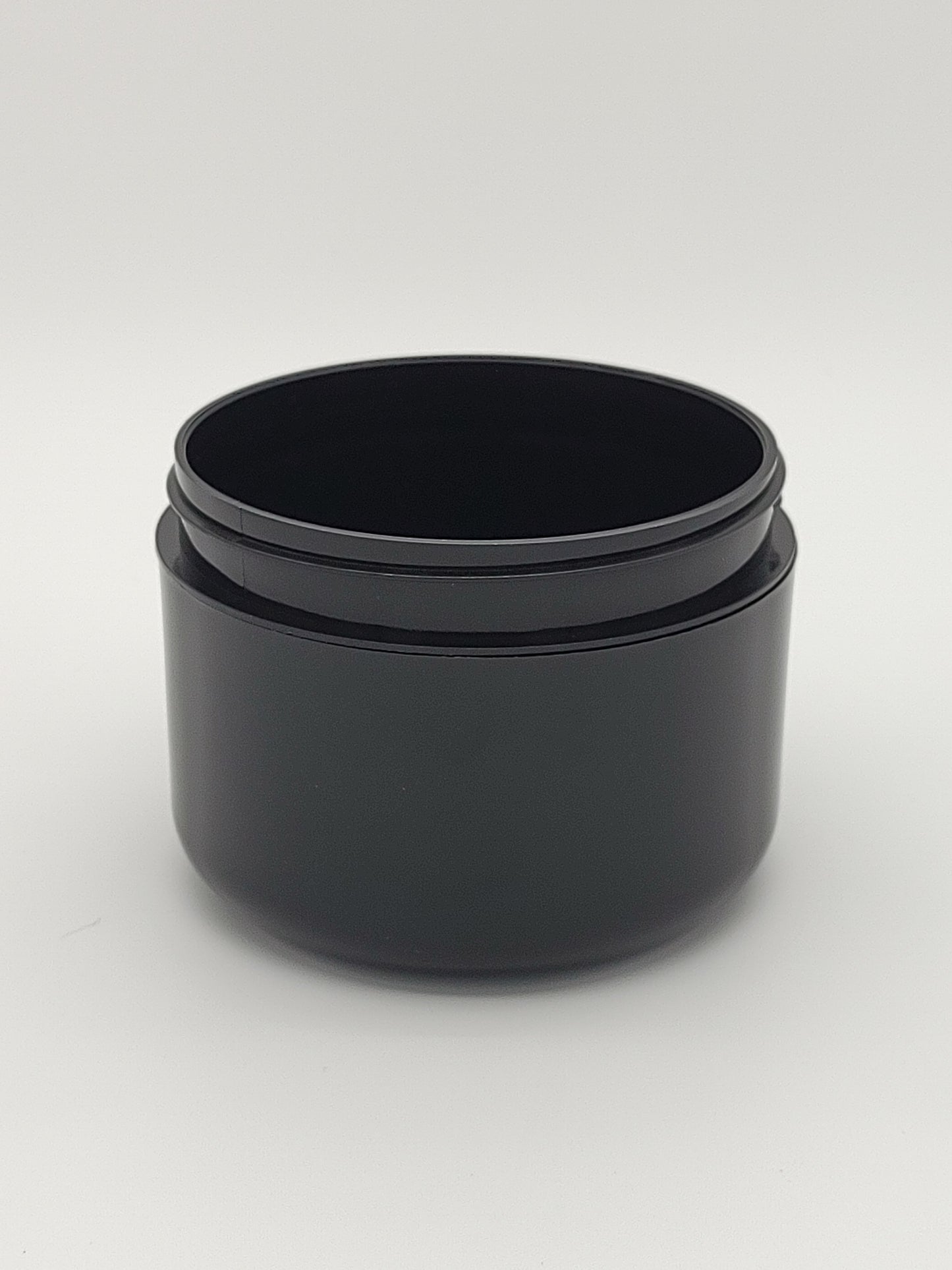 4oz Black PP Double Wall Round Base Jar with 70/400 Dome Cap | SKU: BSJ-091