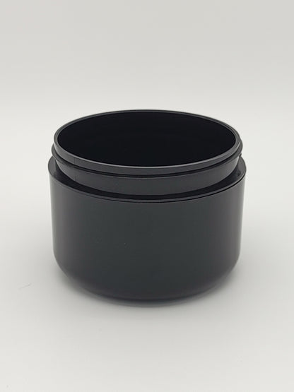 4oz Black PP Double Wall Round Base Jar with 70/400 Dome Cap | SKU: BSJ-091