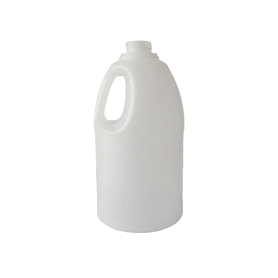 1LT Natural HDPE Bell Round Handle Bottle 28/400 | SKU: BSB-164