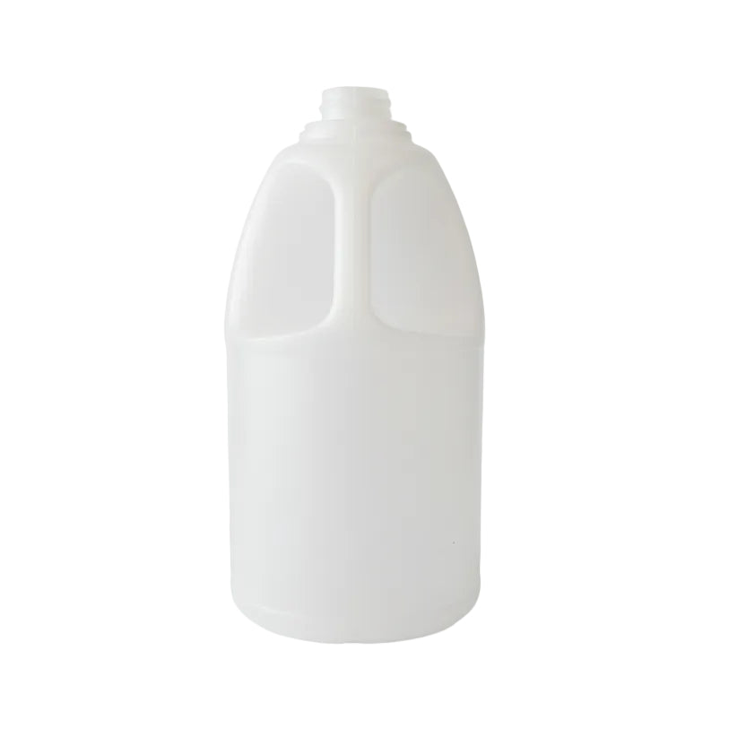 1LT Natural HDPE Bell Round Handle Bottle 28/400 | SKU: BSB-164