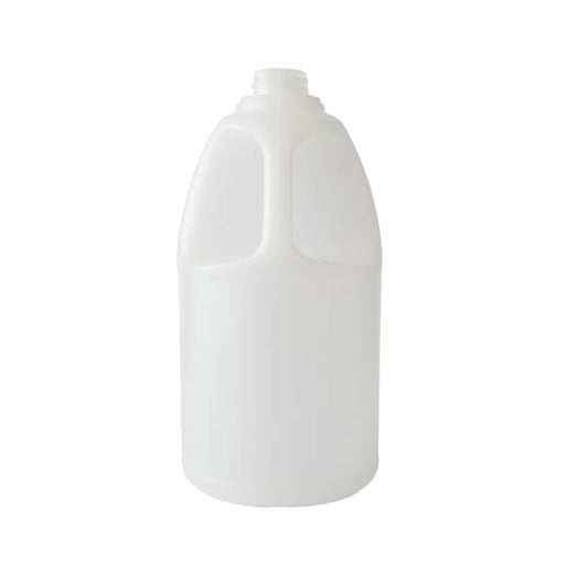 1LT Natural HDPE Bell Round Handle Bottle 28/400 | SKU: BSB-164
