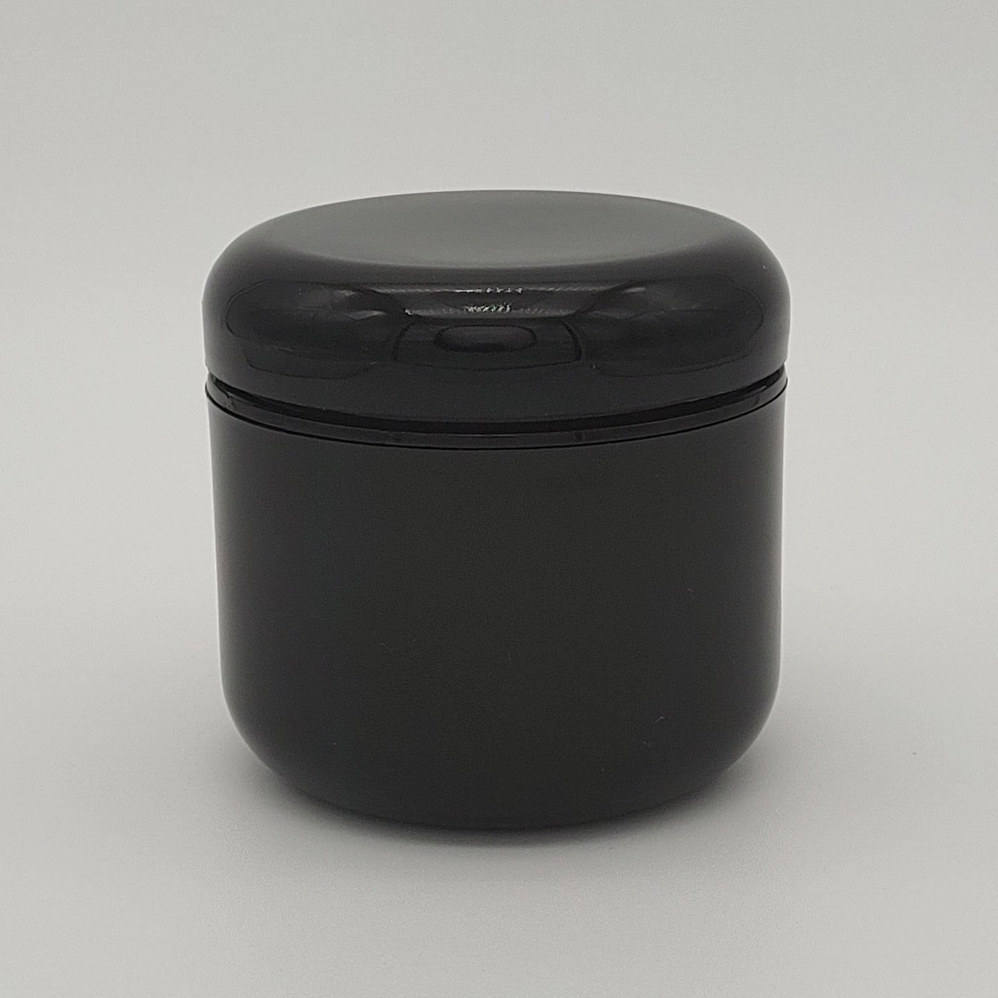 4oz Black PP Double Wall Round Base Jar with 70/400 Dome Cap | SKU: BSJ-091