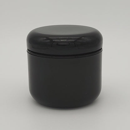 4oz Black PP Double Wall Round Base Jar with 70/400 Dome Cap | SKU: BSJ-091