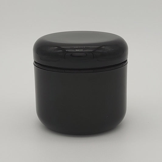 4oz Black PP Double Wall Round Base Jar with 70/400 Dome Cap | SKU: BSJ-091