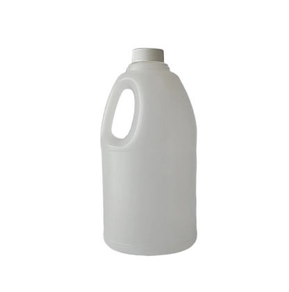 1LT Natural HDPE Bell Round Handle Bottle 28/400 | SKU: BSB-164